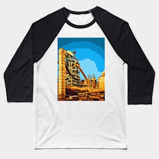 Abandoned Factory - Landscape Baseball T-Shirt